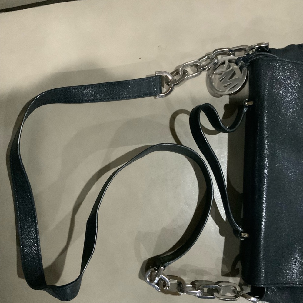 ❤️MICHAEL KORS SOFT BLACK LEATHER  BAG ♥️♥️ - Picture 10 of 12